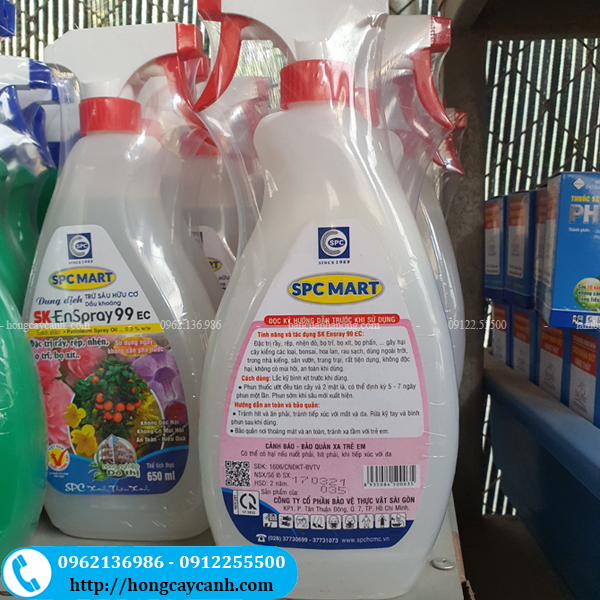 Bán thuốc trừ sâu enspray99 EC không độc hại và không mùi hôi