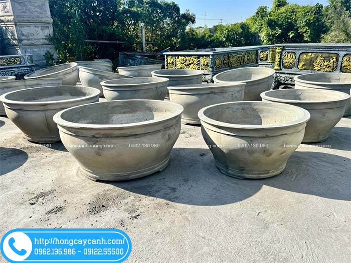 Xưởng sản xuất chậu tròn 1m2 giáp Hà Nội