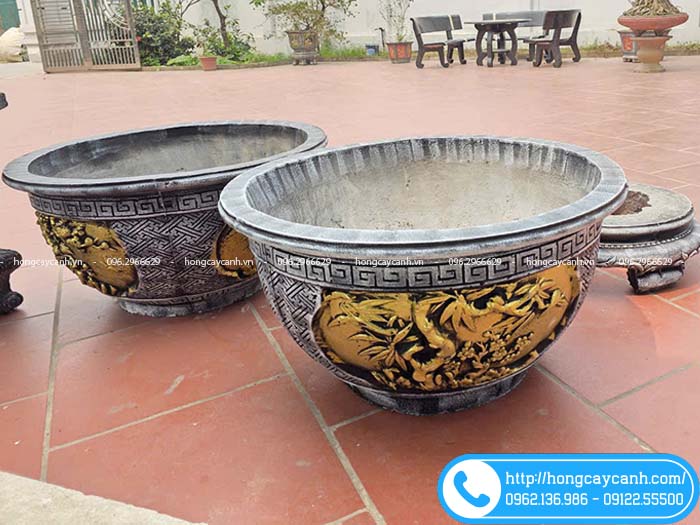 Bán chậu cây hình tròn 90cm