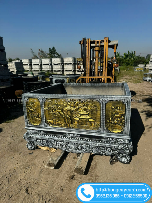 Chậu xi măng 1m55 x 1m55 x 93cm