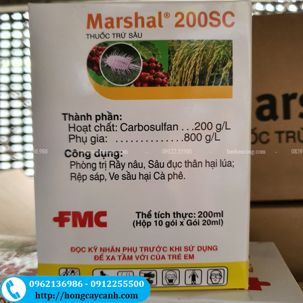 Giới thiệu thuốc trừ sâu marshal 200sc