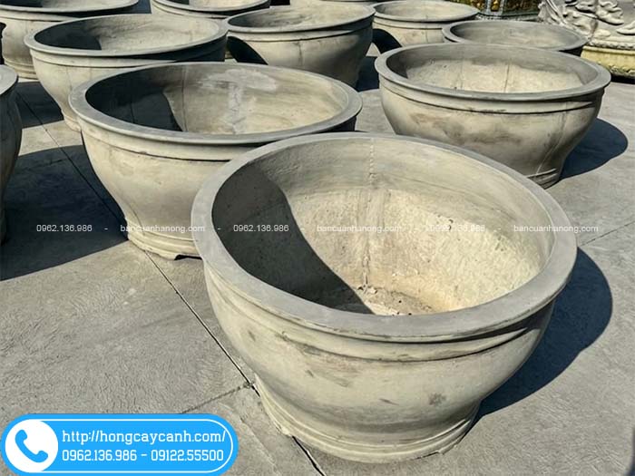 Chậu tròn 1m2 trơn không sơn