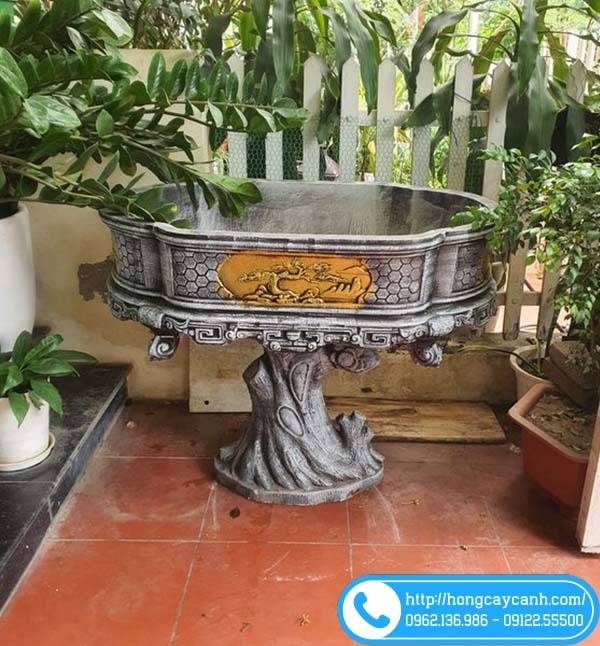 Ang Xi Măng Bầu Dục 110x66x30