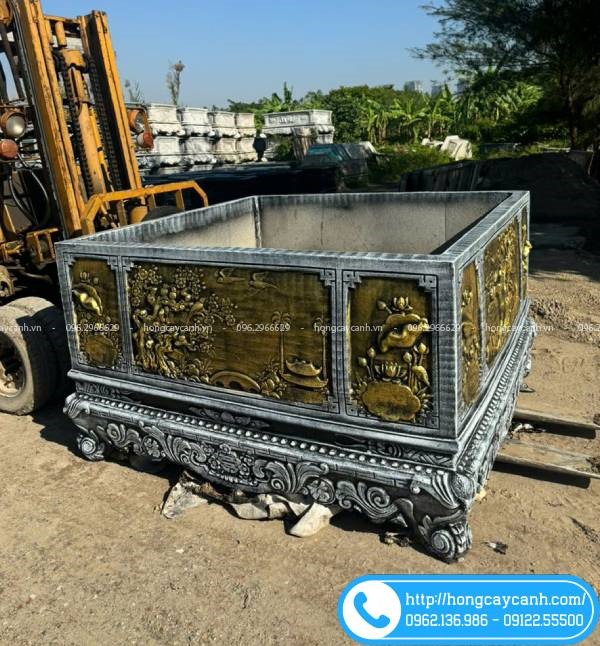 Chậu Vuông 1m55 